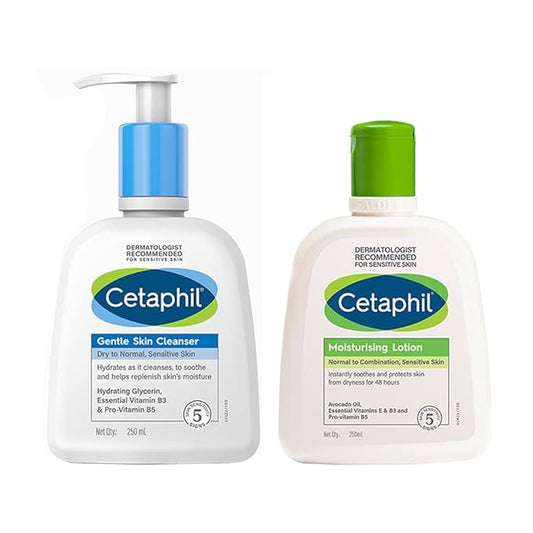✨Cetaphil Moisturizing Lotion + Gentle Skin Cleanser for Sensitive Or Dry Skin✨